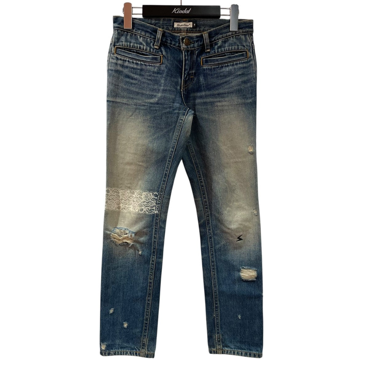 UNDERCOVER(アンダーカバー) 04AWレースプリントデニムパンツB88 P20