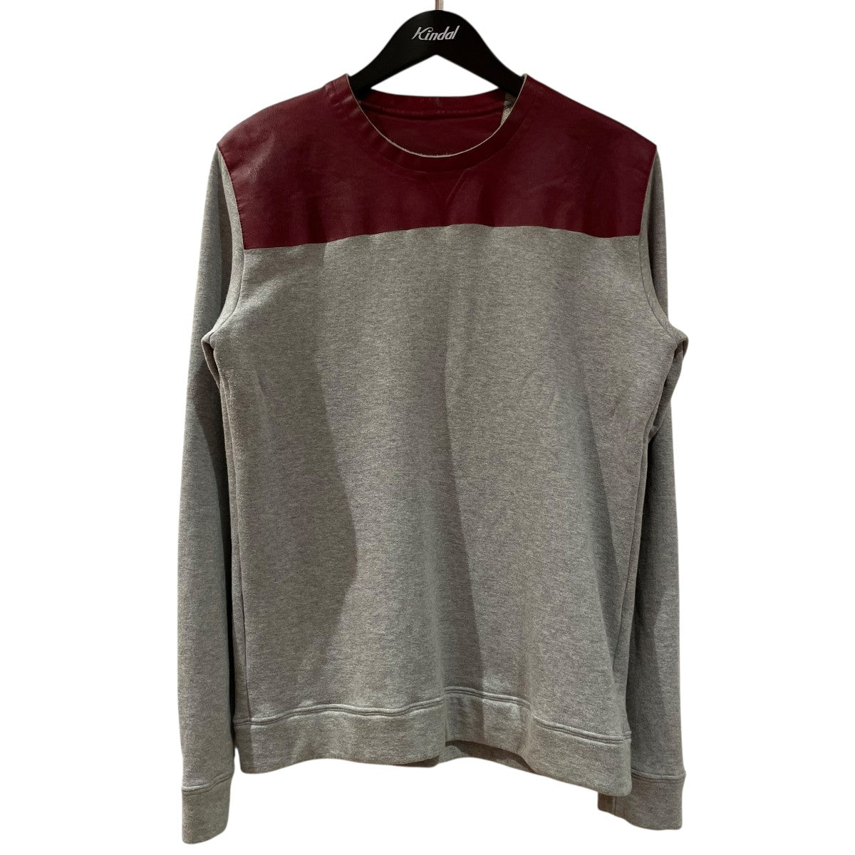 レザー切り替えスウェットJV0MF00W2ST