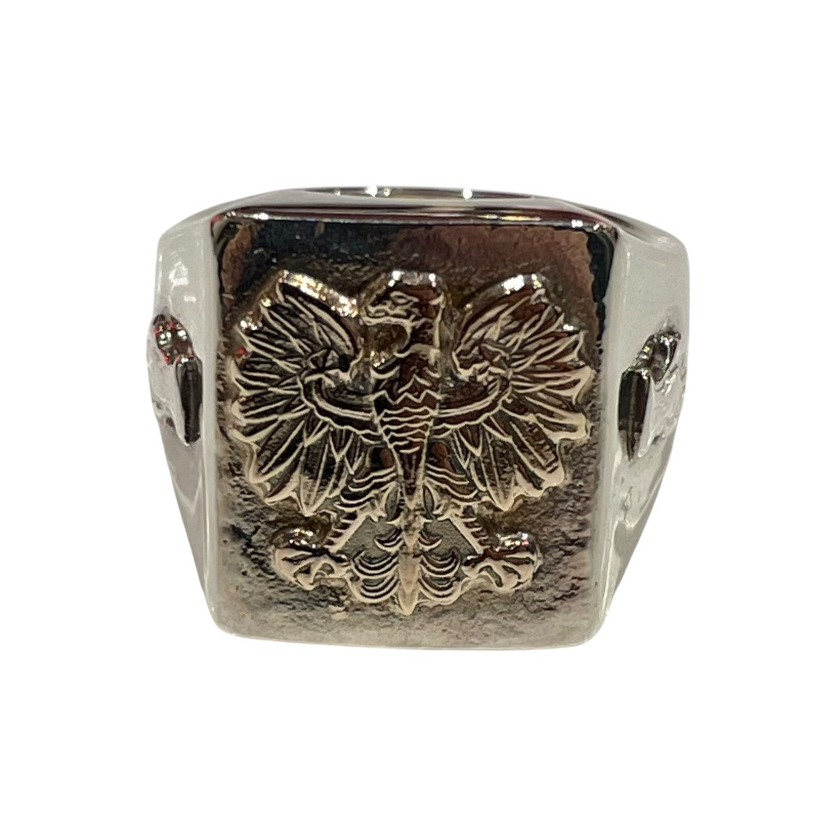 WAKAN SILVER SMITH Rectangle signet ring flowerリングR-092 古着・中古-2枚目のアイテム画像