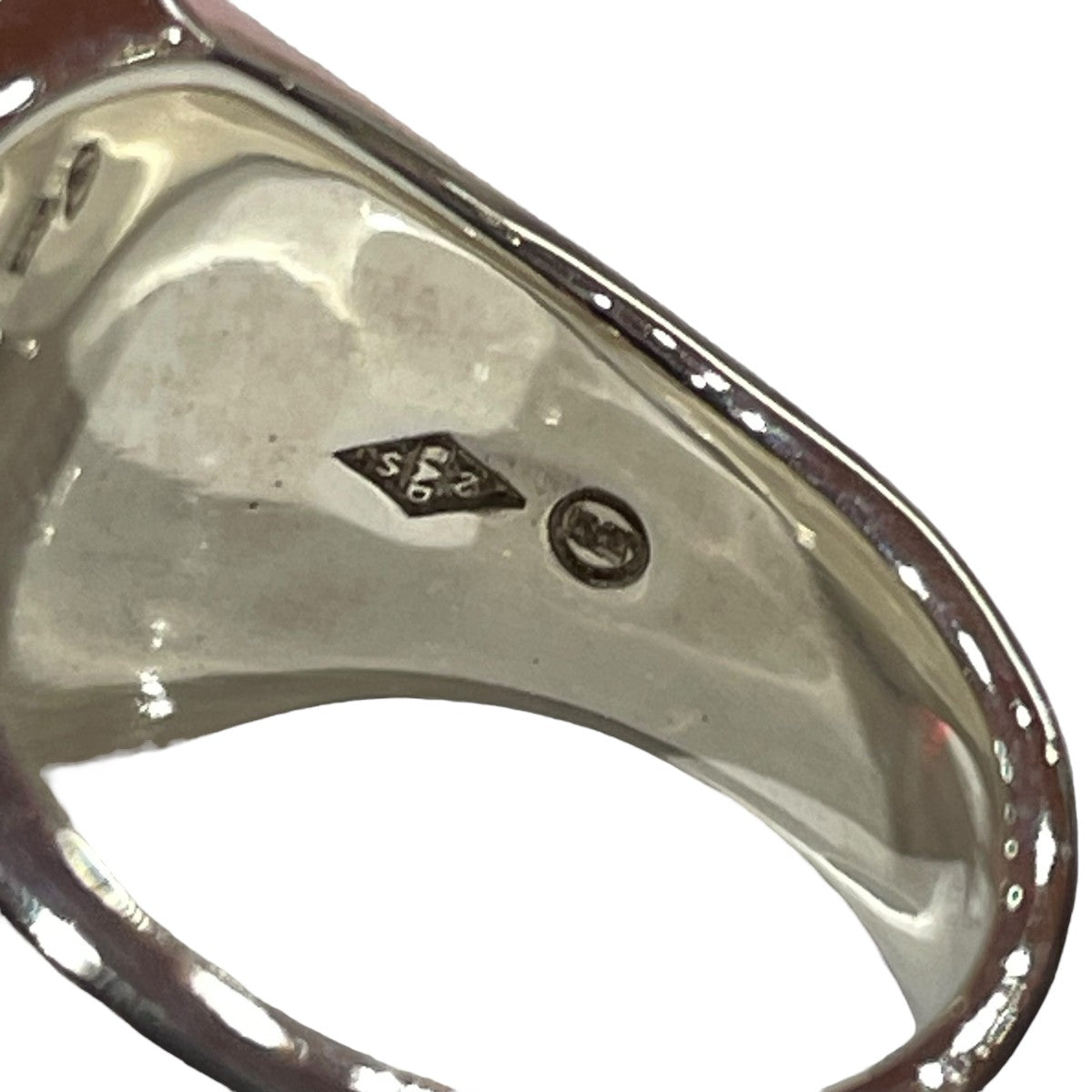 WAKAN SILVER SMITH Rectangle signet ring flowerリングR-092 古着・中古-5枚目のアイテム画像