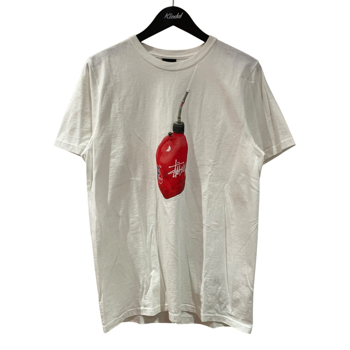 stussy(ステューシー) 24SSガソリン缶プリント半袖Tシャツ ホワイト