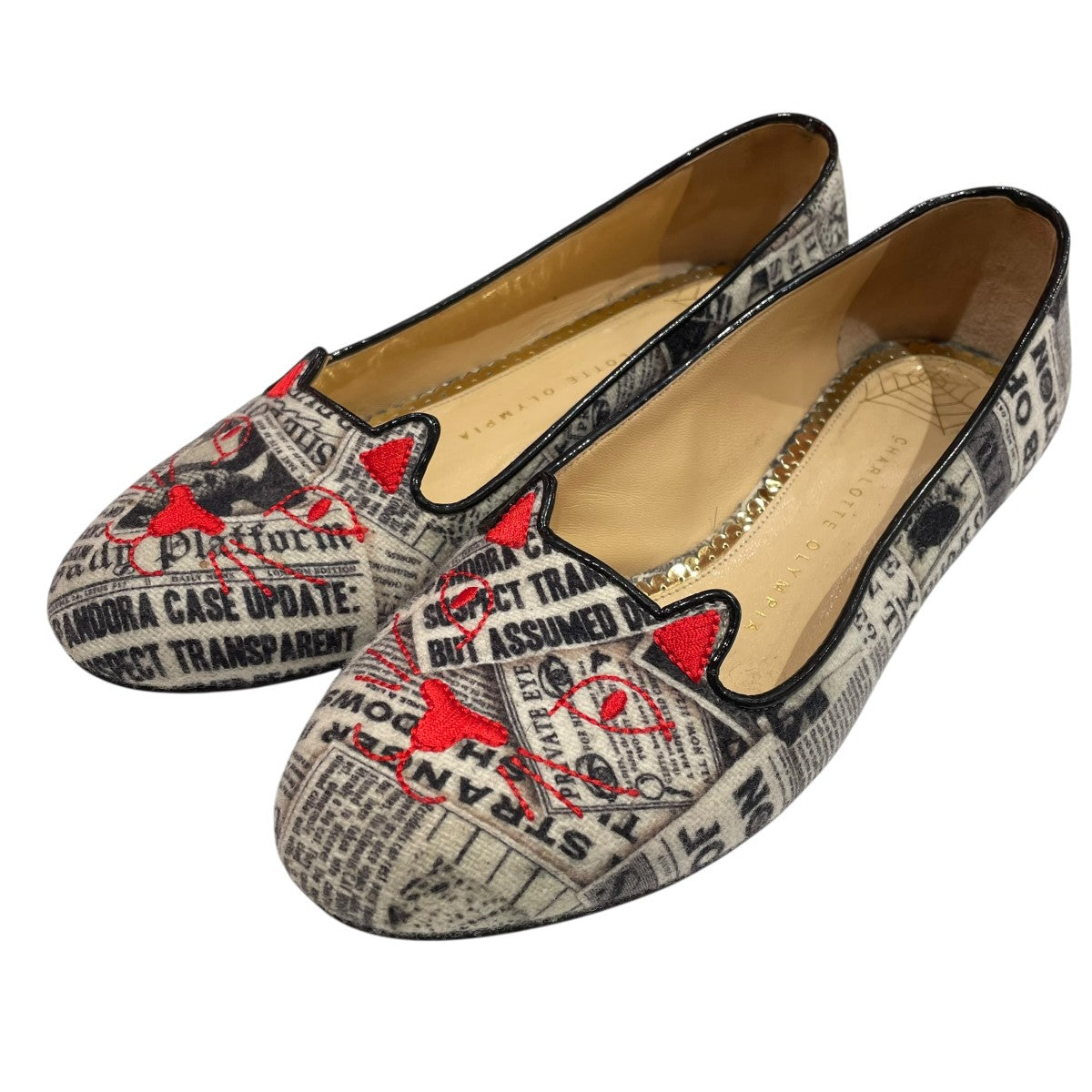 Charlotte Olympia(シャーロット オリンピア) KITTY FLATSパンプス