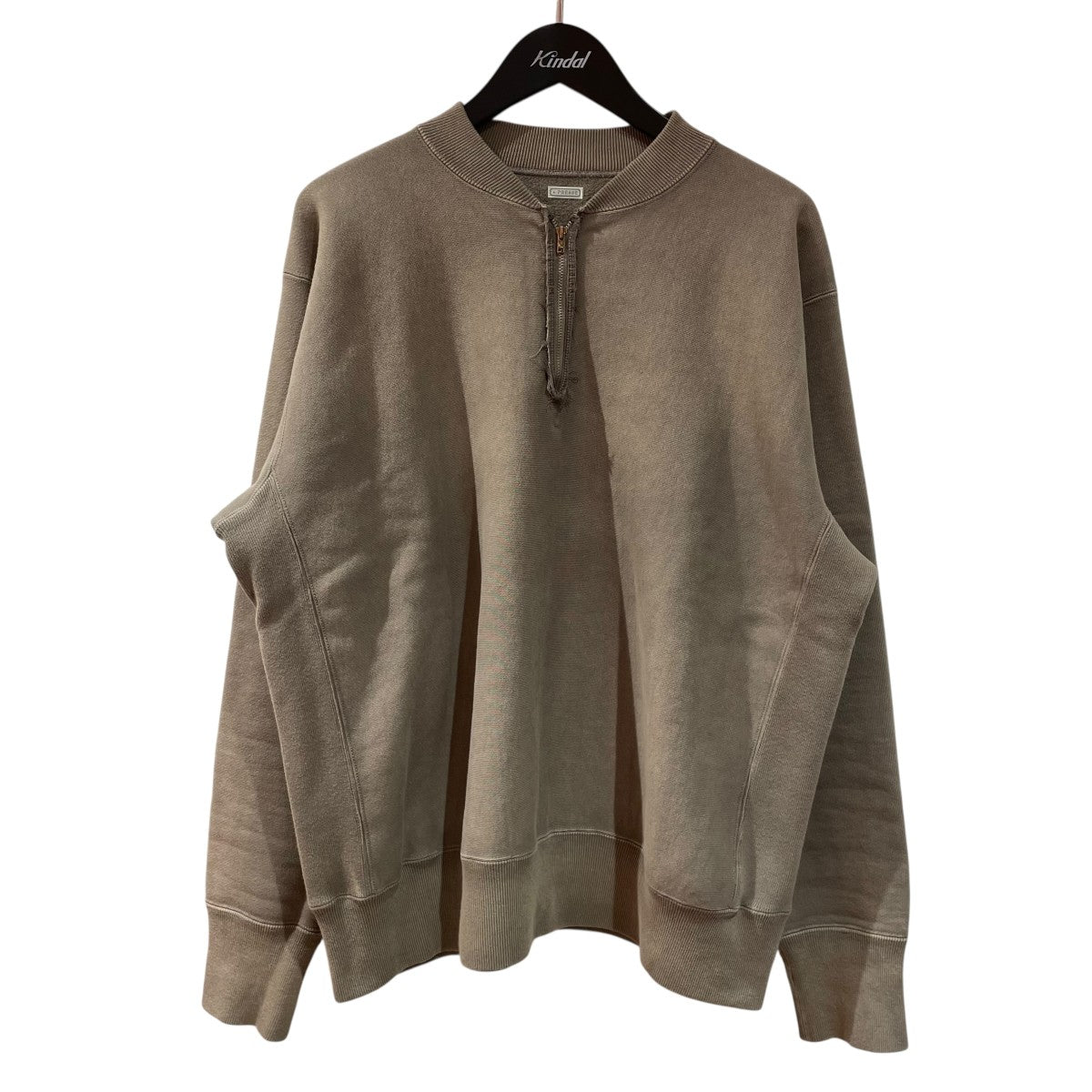 A．PRESSE(アプレッセ) Vintage Half Zip Rib Collar Sweatshirtハーフ