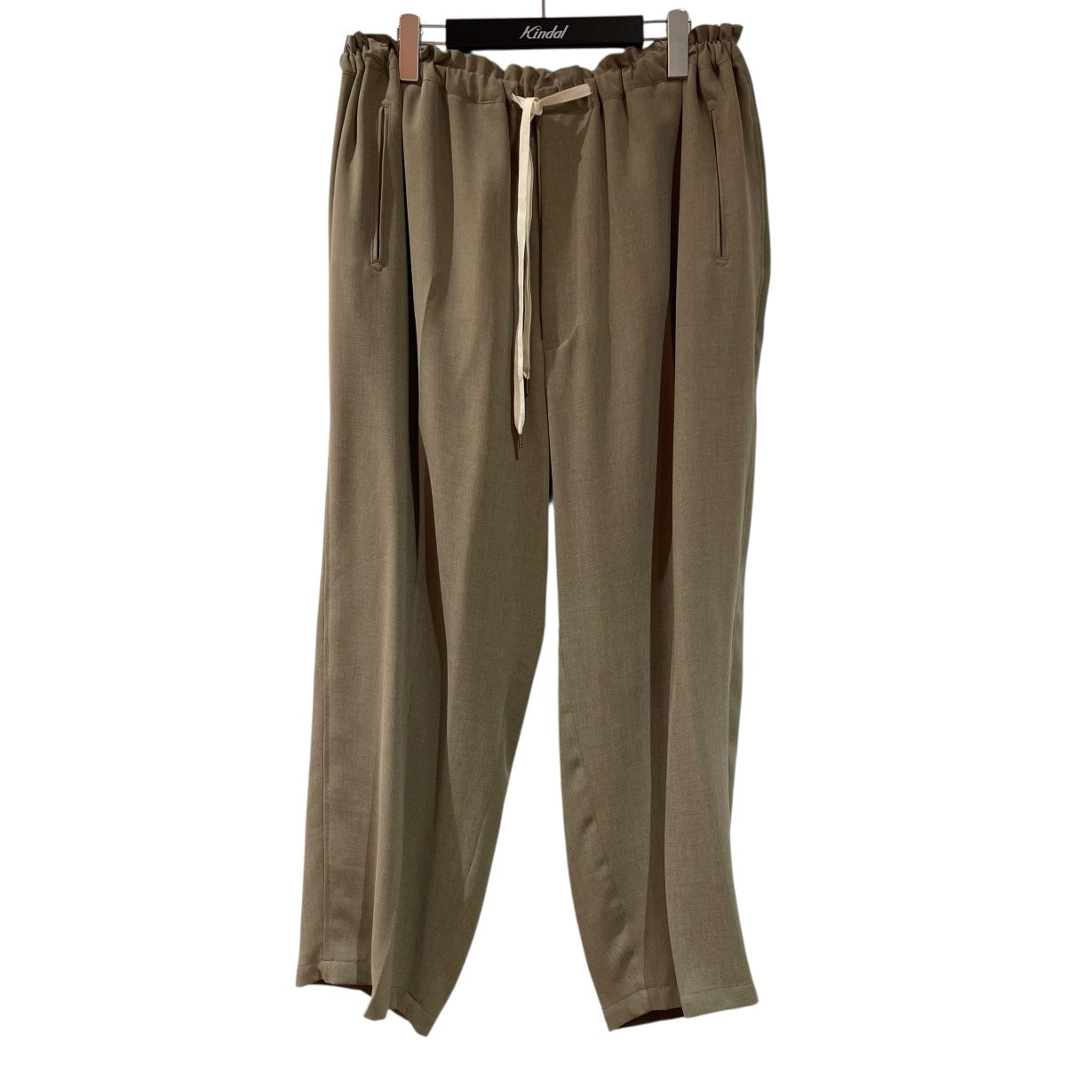 MELANGE TWILL DOUGI PANTS CORKイージースラックスRM241-013