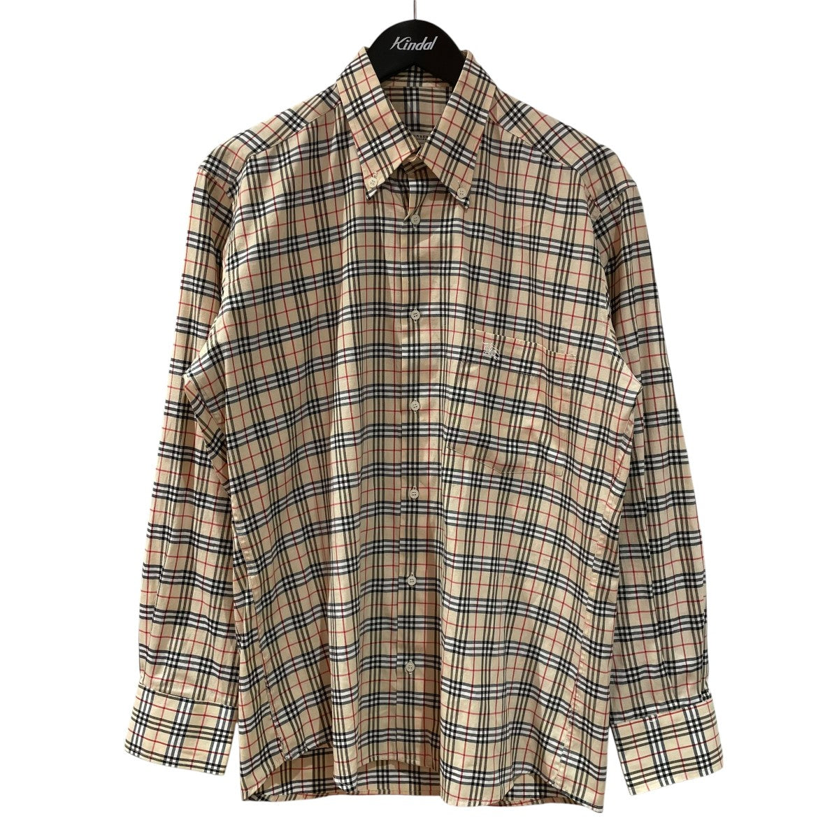 中古美品　バーバリーロンドン　７分袖シャツ　ベージュ　３８ 中古・古着通販】BURBERRY LONDON (バーバリーロンドン) ノバチェック