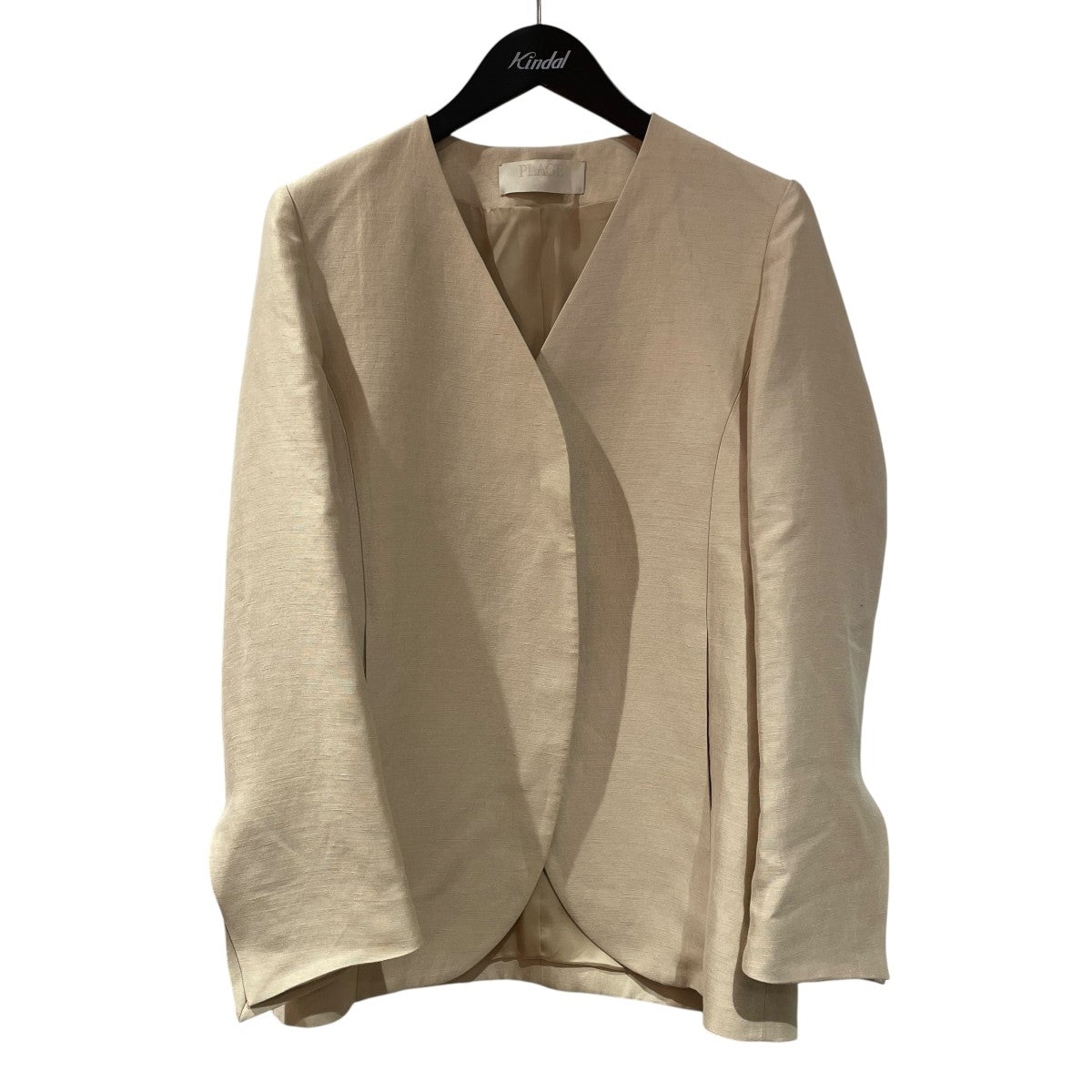 Twill W Breasted ジャケットノーカラージャケット2501092213010