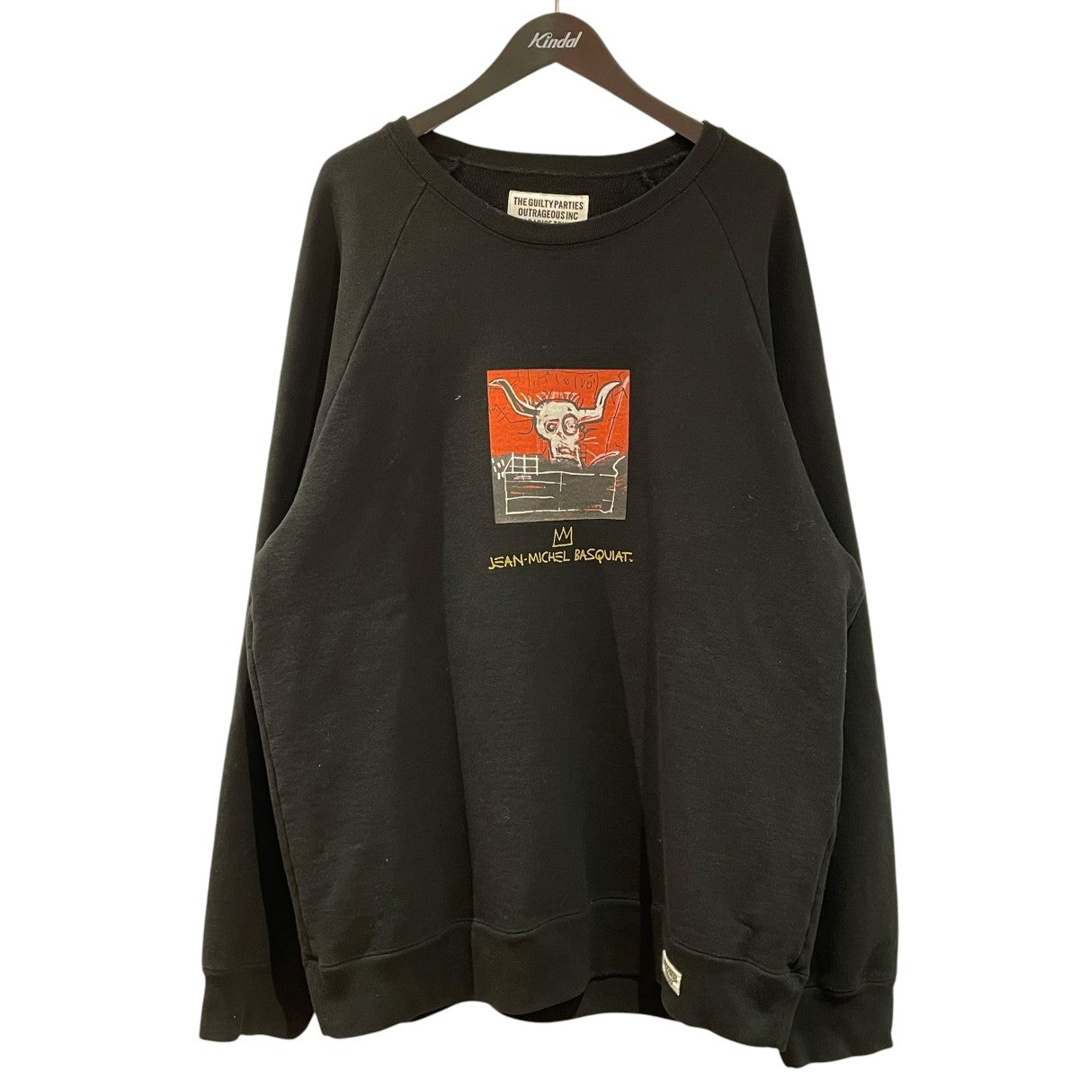 WACKO MARIA×JEAN-MICHEL BASQUIAT 長袖スウェット ブラック サイズ XL 