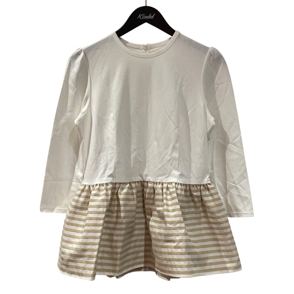 BORDERS AT BALCONY PEPLUM LONG SLEEVE TEE長袖カットソーBD2211-2B-14 古着・中古-1枚目のアイテム画像