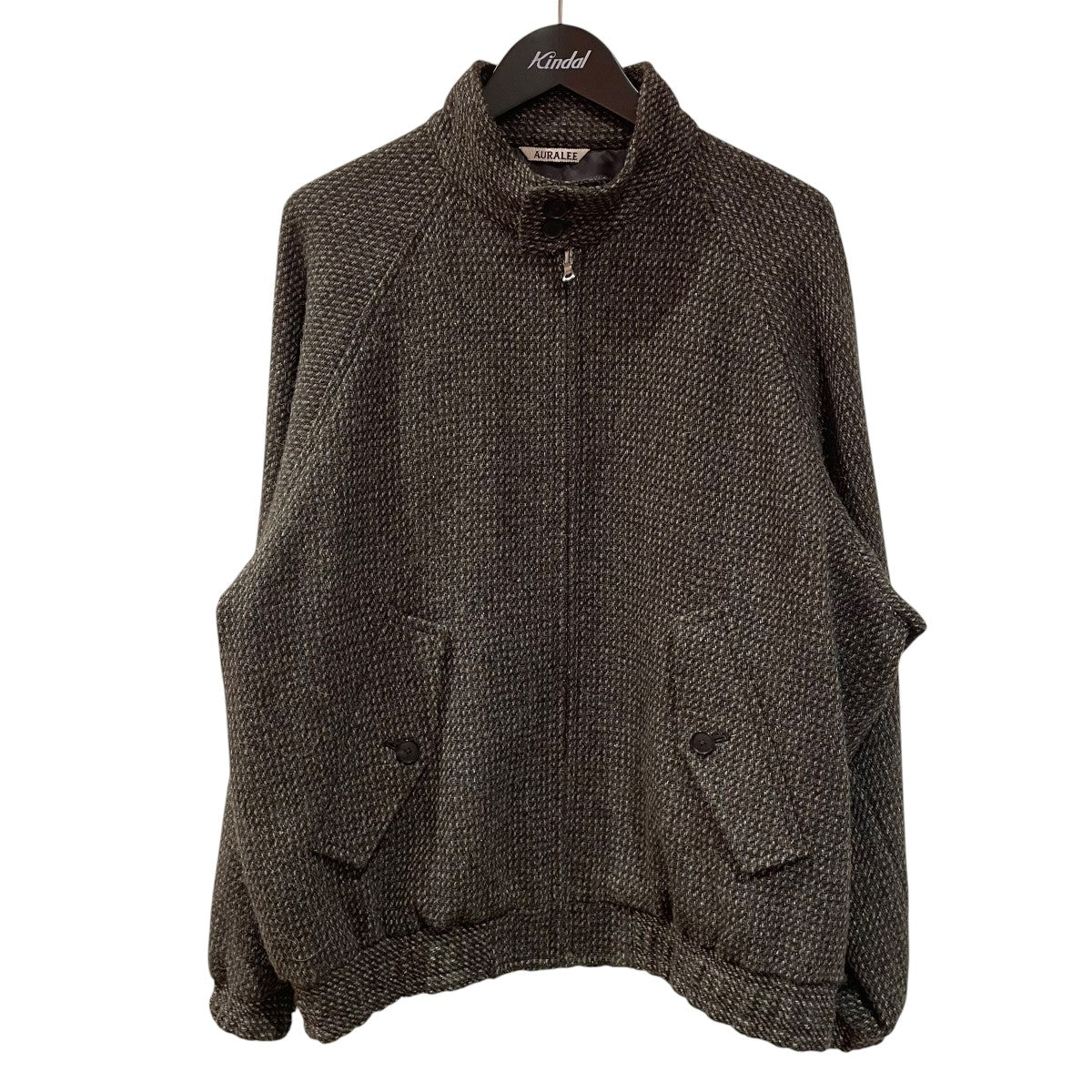 ALPACA WOOL SILK TWEED ZIP BLOUSONジップジャケットa25ab03ls
