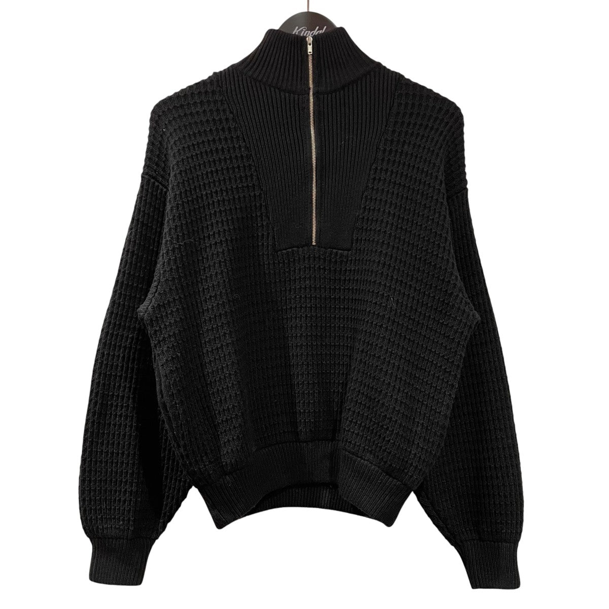 Zip up over knitハーフジップニット460hal70 1231