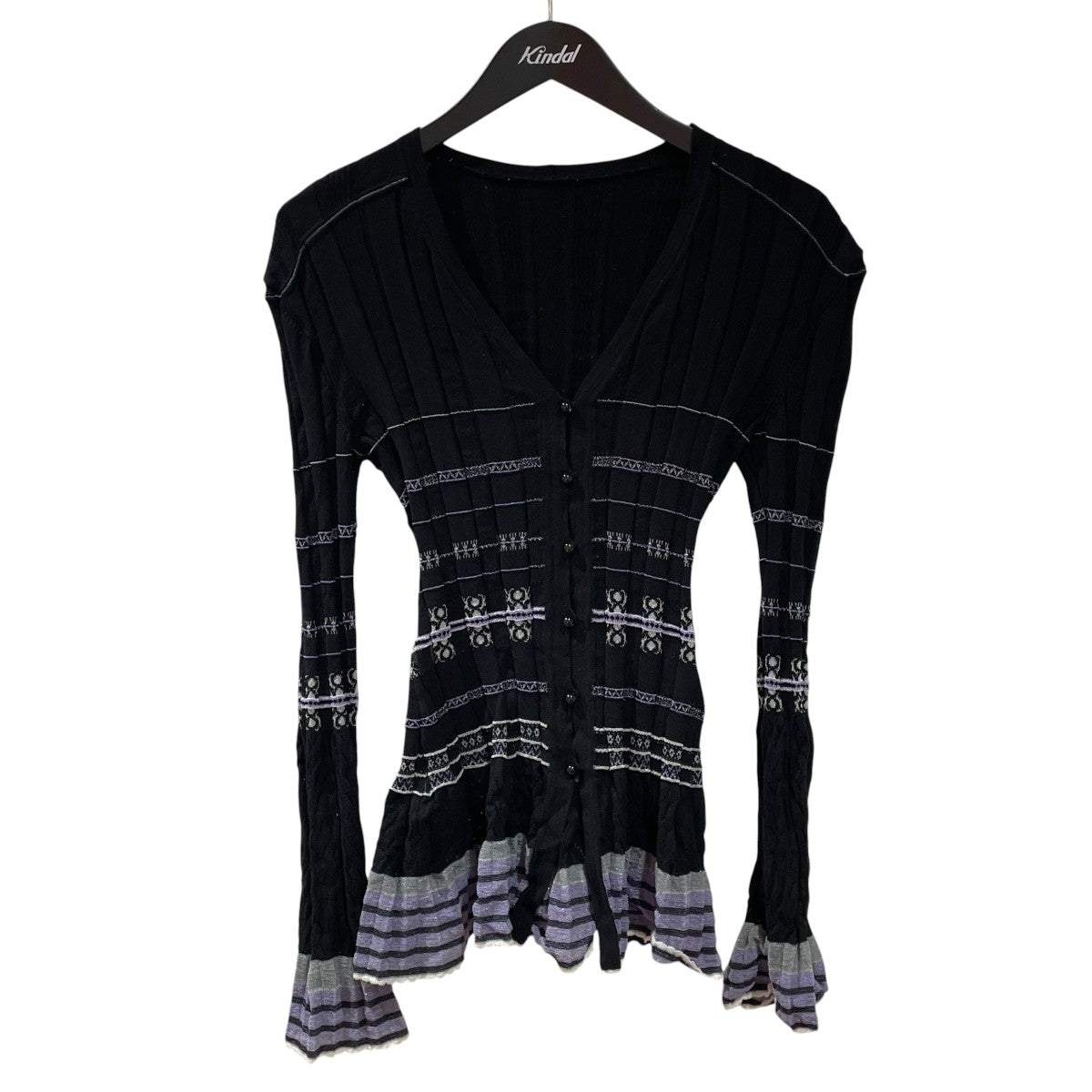 mame kurogouchi(マメクロゴウチ) Lamp Shaped Knit Cardigan長袖