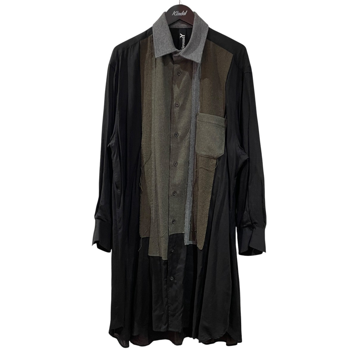 VARIOUS MATERIAL COMBINATION DESIGN SHIRT長袖シャツGO-B19-806