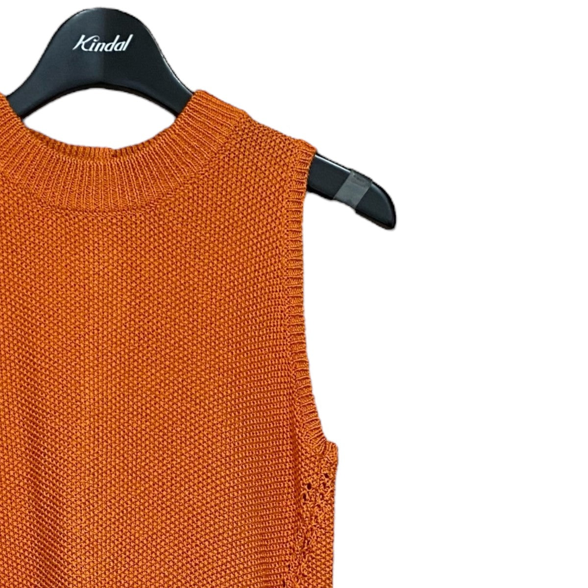 BACK WAIST OPEN KNIT TOP ニットベスト01310190940