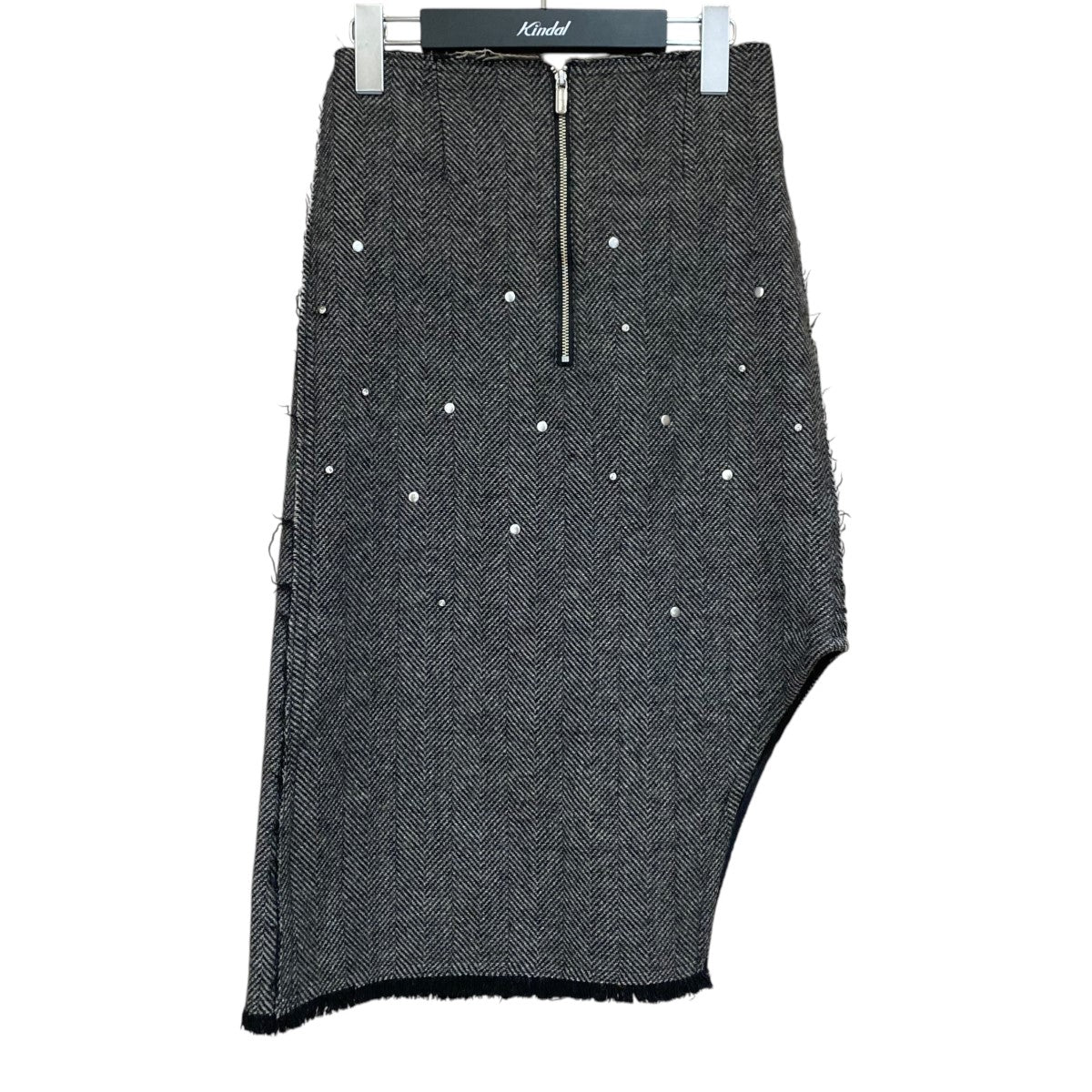 Studded Asymmetric Skirt21232515401