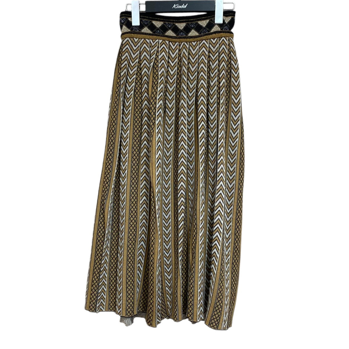 スカートMM20FW-KN016 Pleated Knitted Skirt