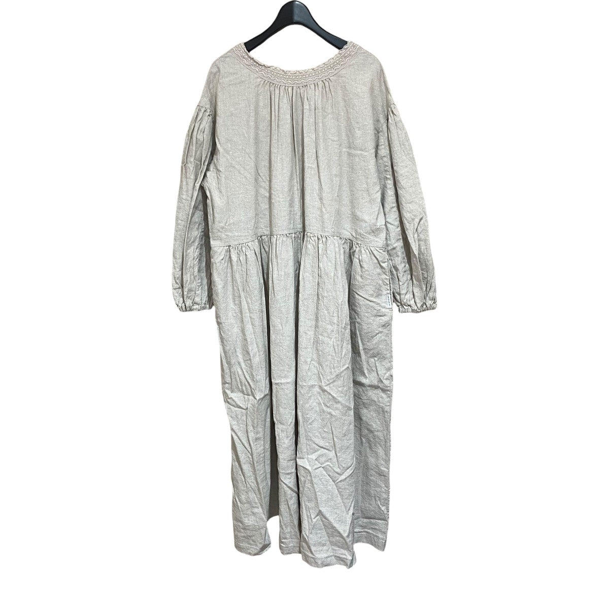 nest Robe 小菅くみさん別注01234-1429 バックVネックレースギャザーワンピース 古着・中古-2枚目のアイテム画像