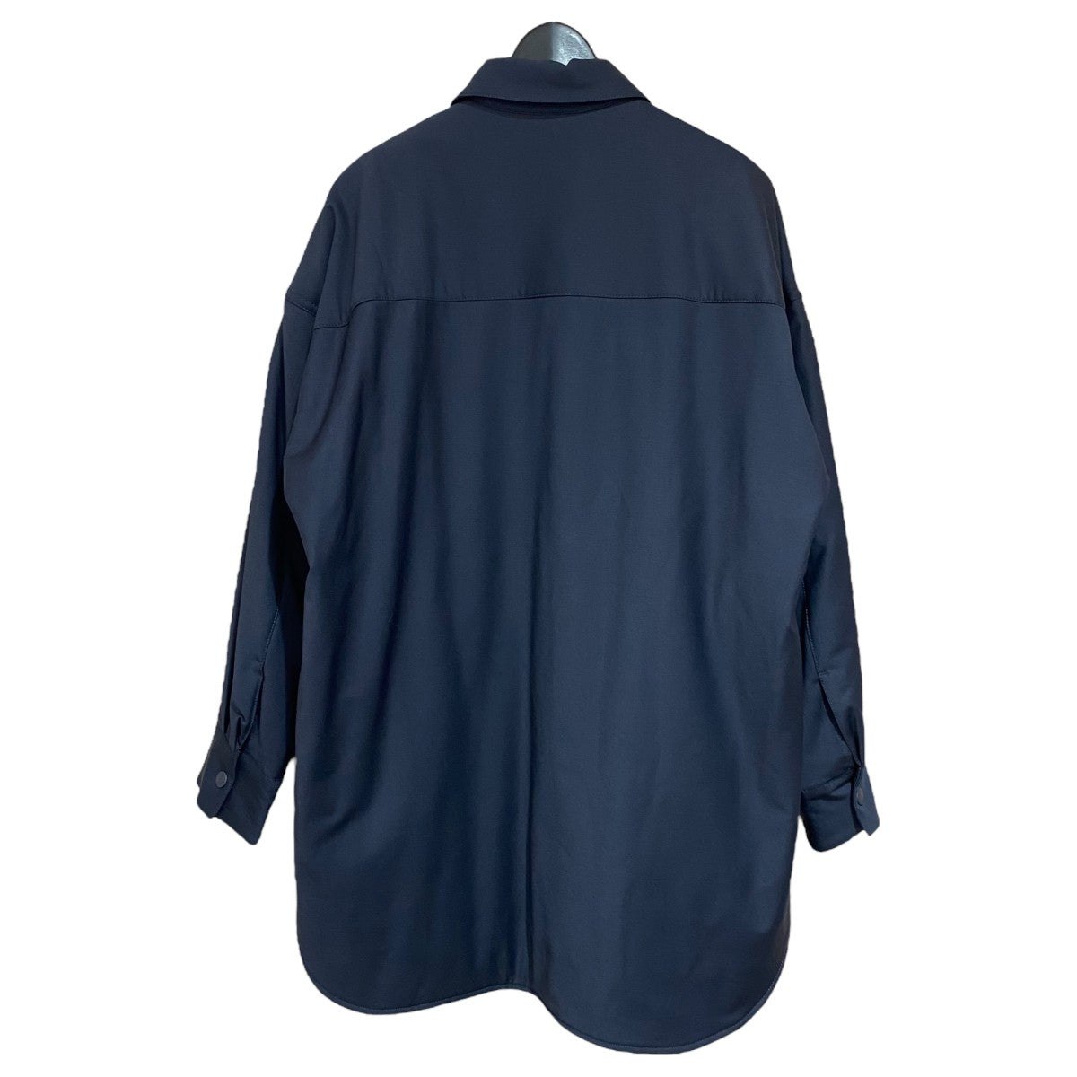 ウールポリエステルトロピカルシャツジャケット12-07-15-07302