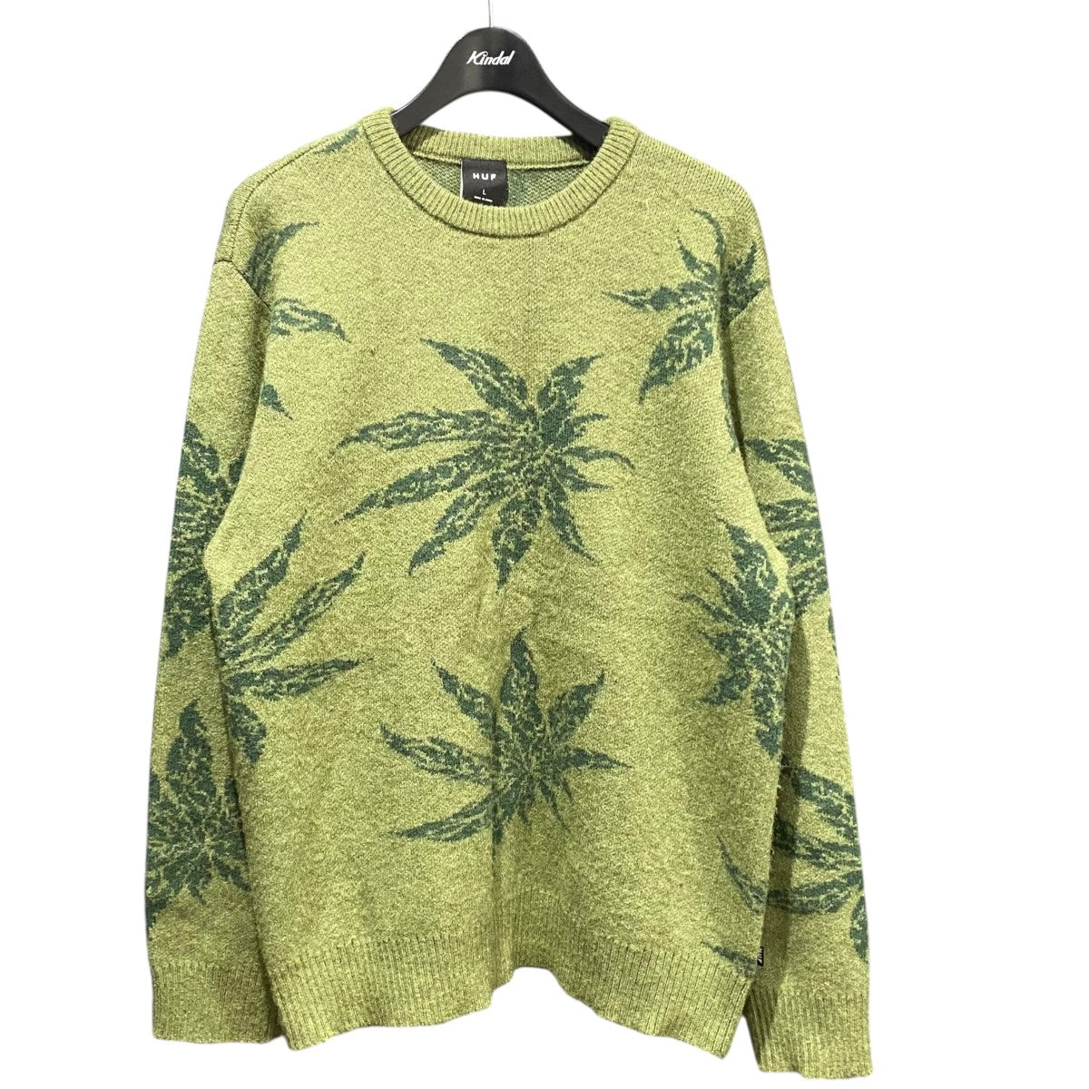 HUF(ハフ) マリファナ柄ニット グリーン サイズ L｜【公式】カインド