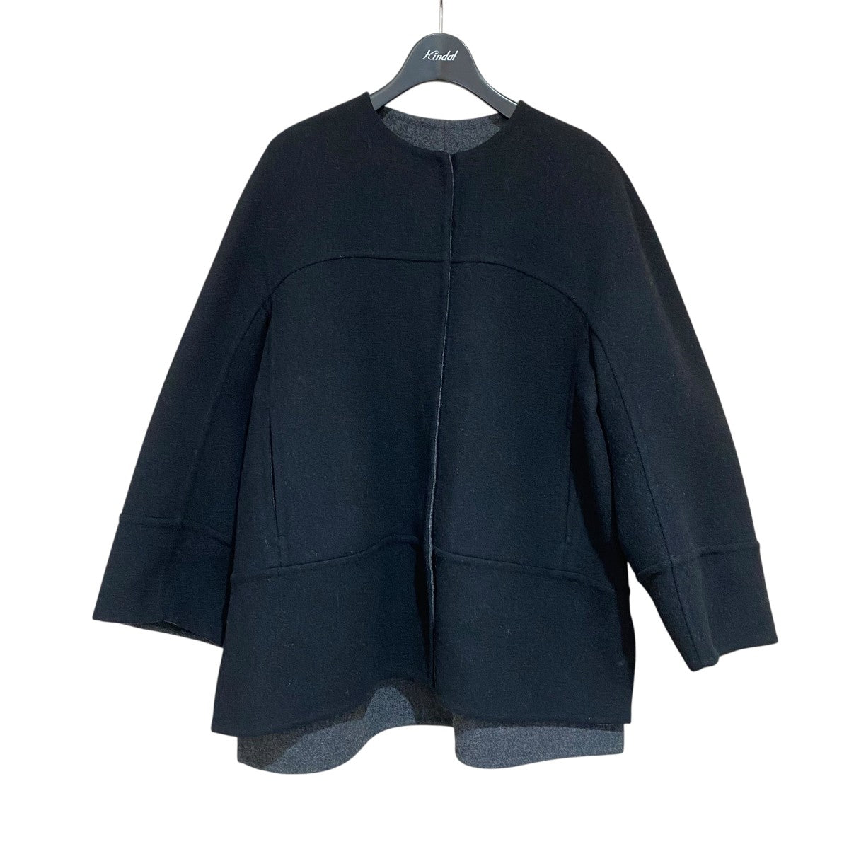 Drawer(ドゥロワー) ウールカシミヤバスケットケヌキノーカラー