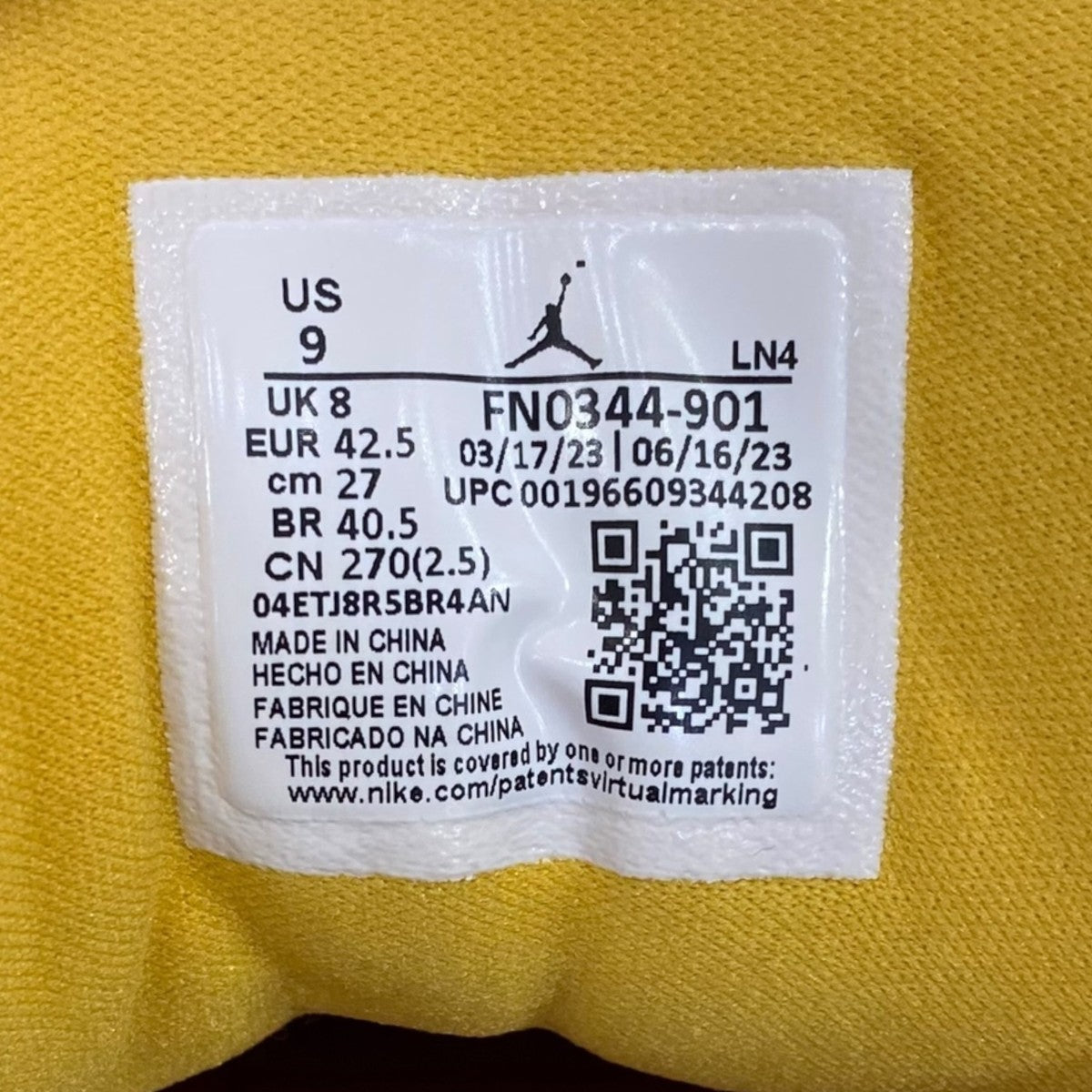 AIR JORDAN 3 RETRO SPFN0344-901