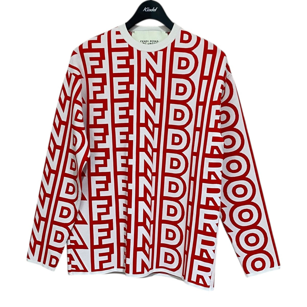 FENDI×MARC JACOBS 総柄ニットFZX960 AMDS FZX960 AMDS レッド サイズ