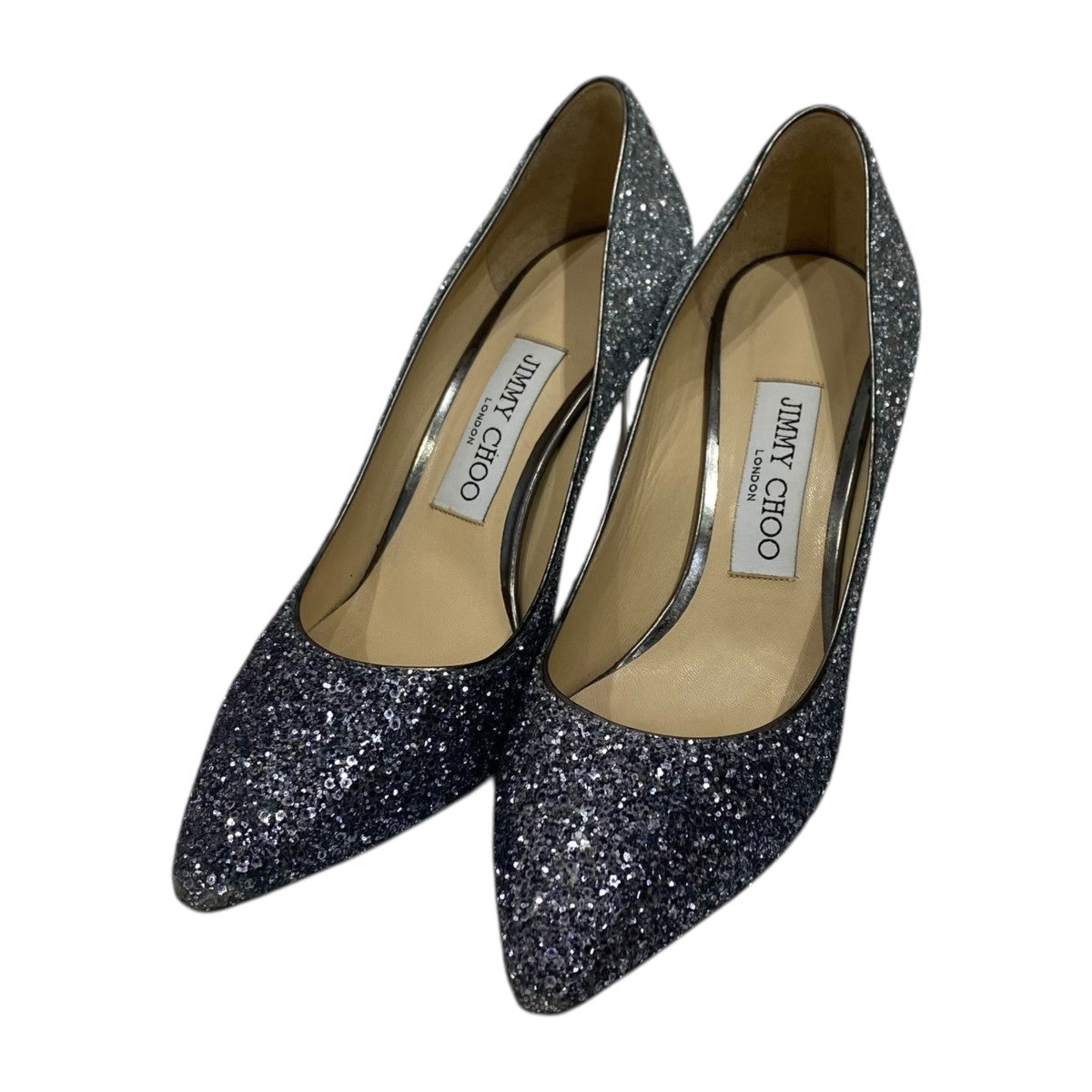 JIMMY CHOO(ジミーチュウ) ヒールパンプスグリッターヒールパンプス