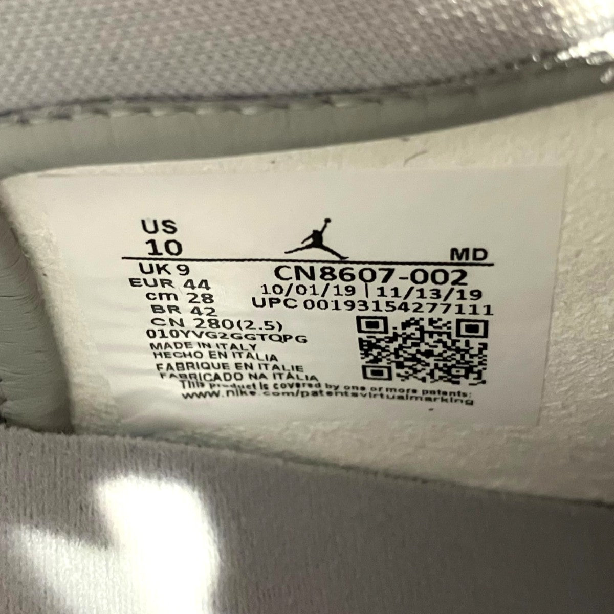 DIOR×NIKE 「Air Jordan 1 High OG」ハイカットスニーカー3SH130ZDD 古着・中古-6枚目のアイテム画像