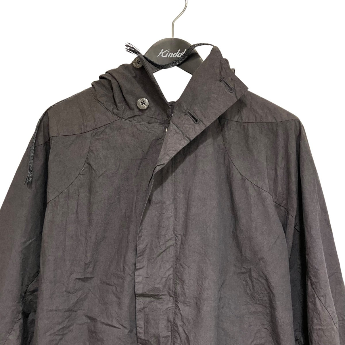 24SSFabric Forming Coat ? Garment Dyeフーデッドコート000-3A