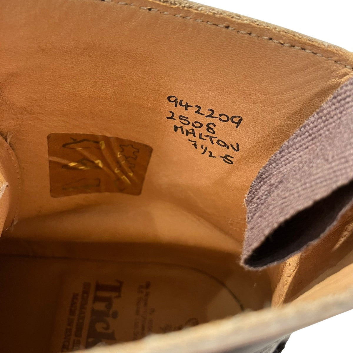 Tricker’s 「MALTON」ブーツM2508 古着・中古-8枚目のアイテム画像
