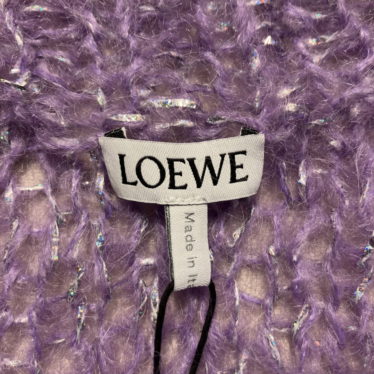 LOEWE 「ナイロン×モヘヤ アナグラムニット」ニットS359Y14KDS 古着・中古-4枚目のアイテム画像