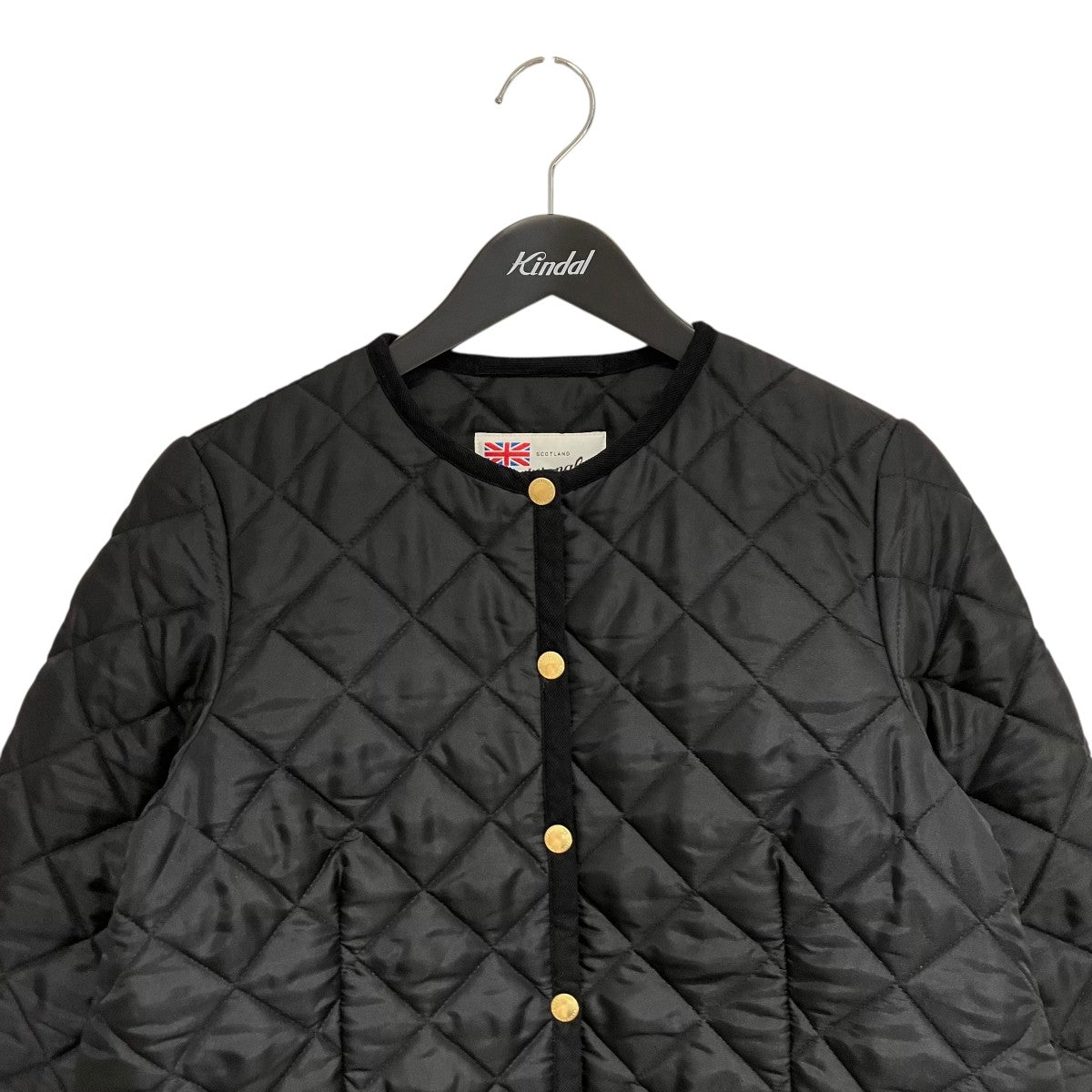 ARKLEY ノーカラー ショート キルティングジャケットキルティングジャケットL222APQCO0050AA