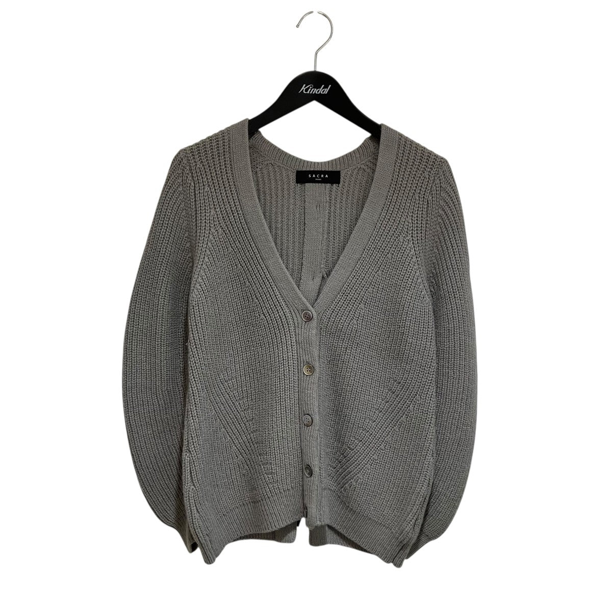 SACRA(サクラ) バックリボンリブカーディガンSD640011 SD640011 グレー