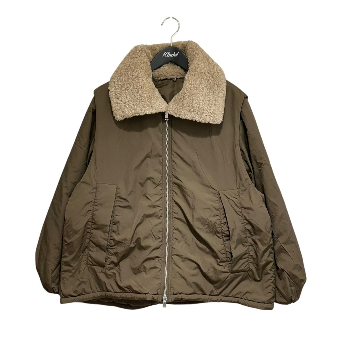 Adam et Rope(アダムエロペ) マルチWAYミドル丈ボアコンビブルゾン中綿