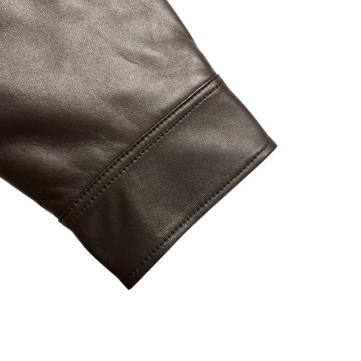 24SSBoxy Leather Overshirt ’Espresso’レザージャケット1110259