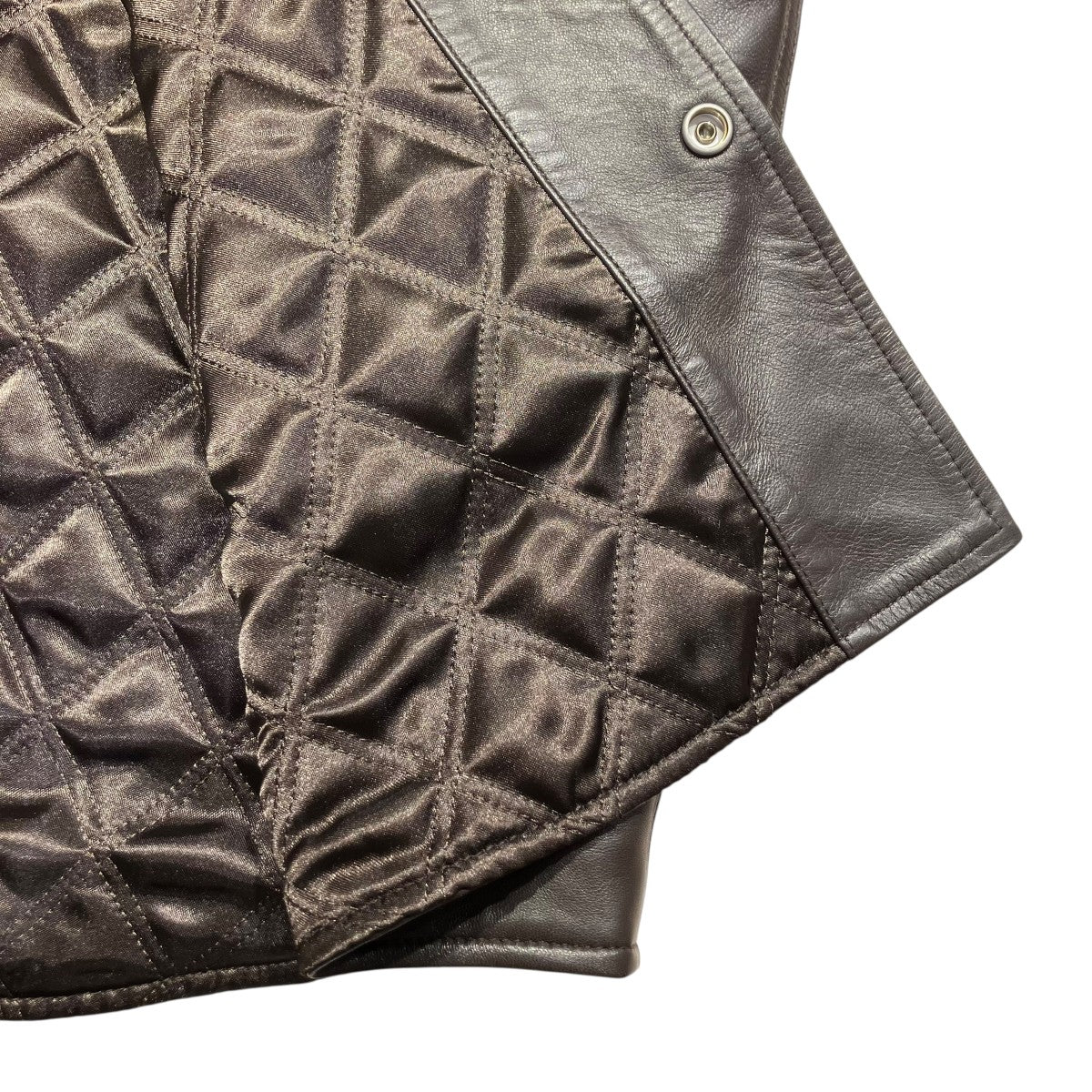 24SSBoxy Leather Overshirt ’Espresso’レザージャケット1110259