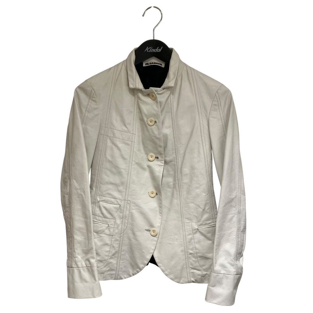 JIL SANDER(ジルサンダー) レザージャケット104642 104642 ホワイト