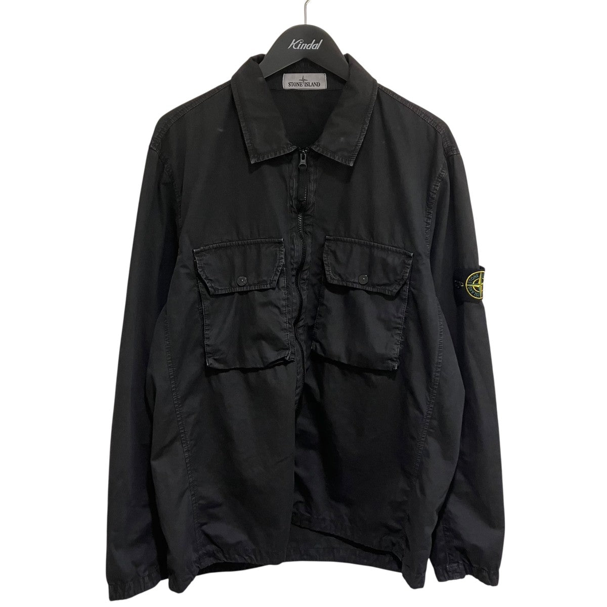 ストーンアイランド 19AW ナイロンオーバー長袖シャツジャケット ブラック STONE ISLAND ストーンアイランド シャツジャケット 791511010