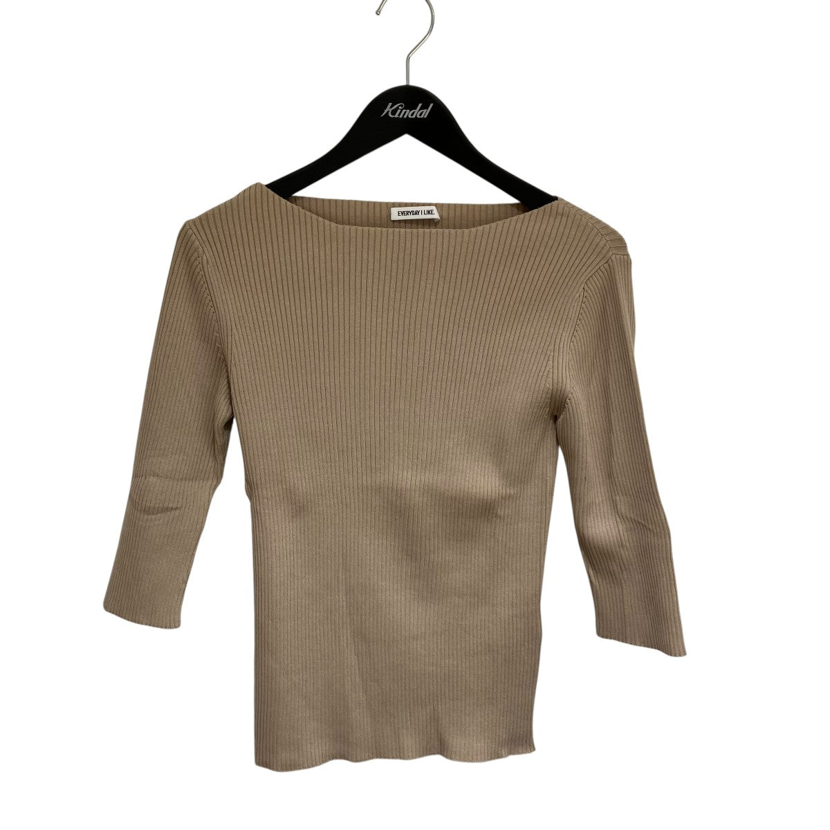 EVERYDAY I LIKE．(エヴリディアイライク) 七分袖ニットセーターニット