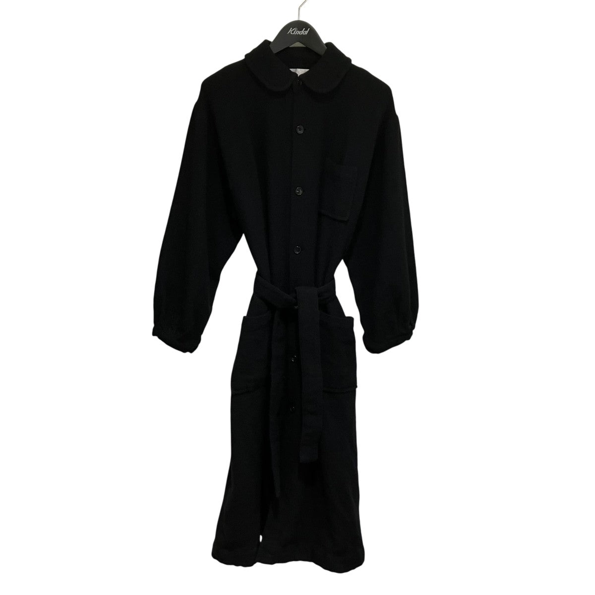 TAO COMME des GARCONS ウールナイロンビエタ製品縮絨丸襟コートトレンチコートTJ-C010 古着・中古-1枚目のアイテム画像