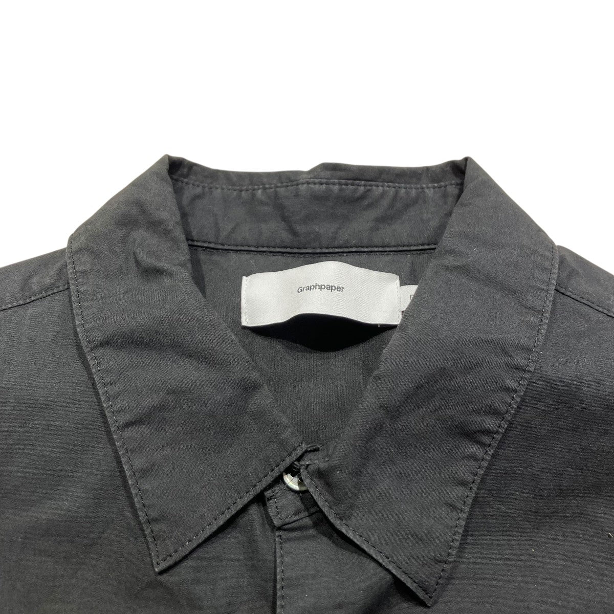 Graphpaper Stretch Typewriter S S Oversized Shirt半袖シャツGM222-50017B 古着・中古-5枚目のアイテム画像