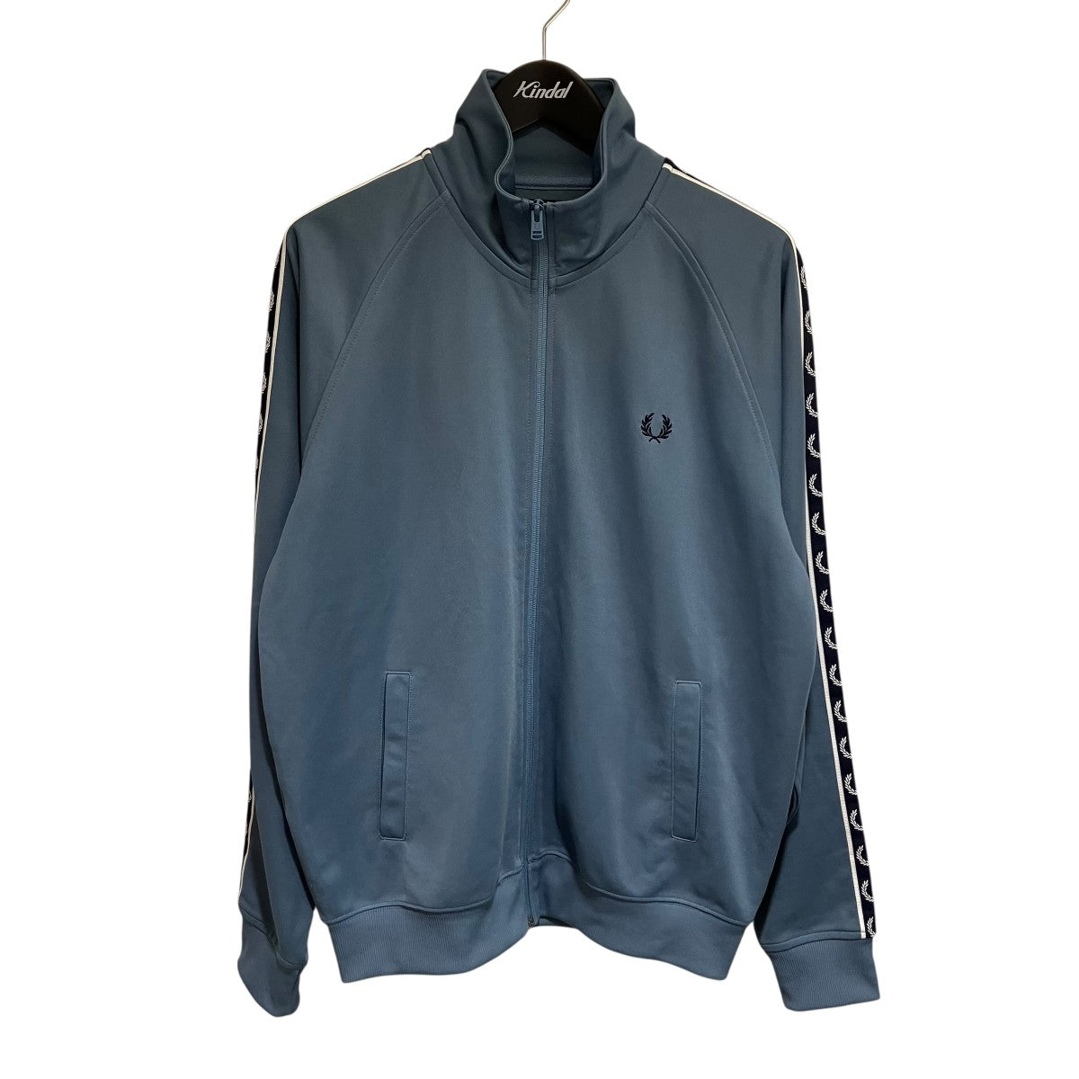 FRED PERRY CONTRAST TAPE トラックジャケット　ブルー FRED PERRY トラックジャケット フレッドペリー CONTRAST TAPE