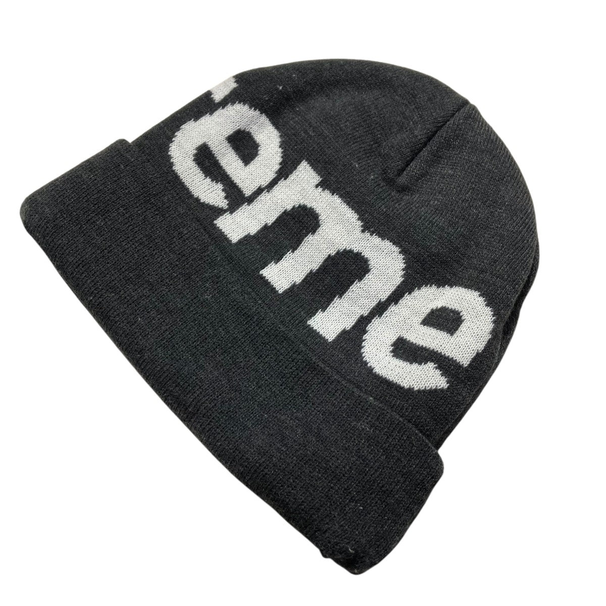 Supreme(シュプリーム) Big Logo Beanieニット帽 グレー サイズ
