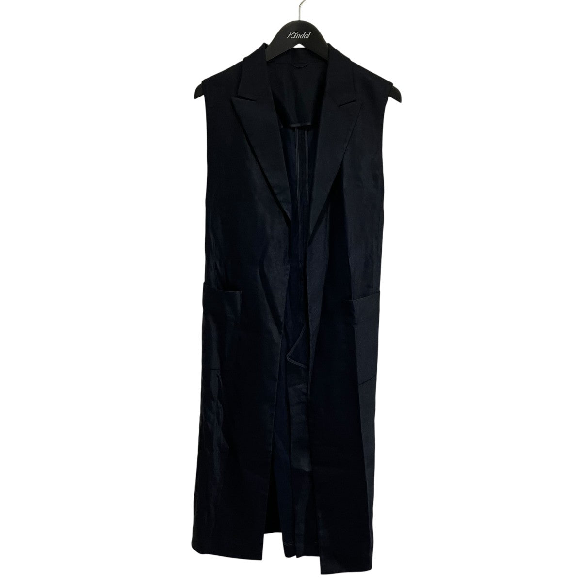 ANAYI リネンストレッチロングジレジレ1025417-10-390-65-380 古着・中古-1枚目のアイテム画像