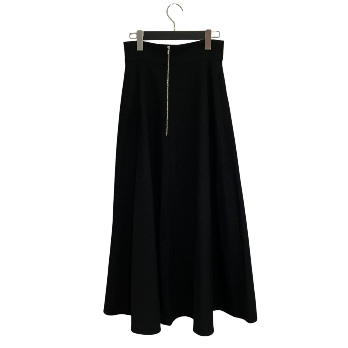 CLANE W FACE FRONT ZIP FLARE SKIRTダブルフェイスジップフレアスカート14109-6102 古着・中古-2枚目のアイテム画像