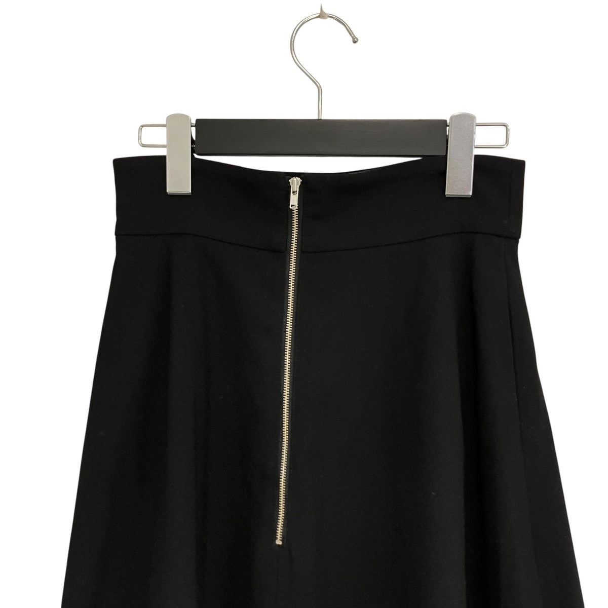 CLANE W FACE FRONT ZIP FLARE SKIRTダブルフェイスジップフレアスカート14109-6102 古着・中古-4枚目のアイテム画像