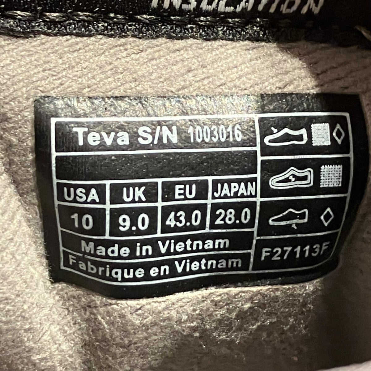 TEVA chair 5 Print WPトレッキングブーツF27113F 古着・中古-6枚目のアイテム画像