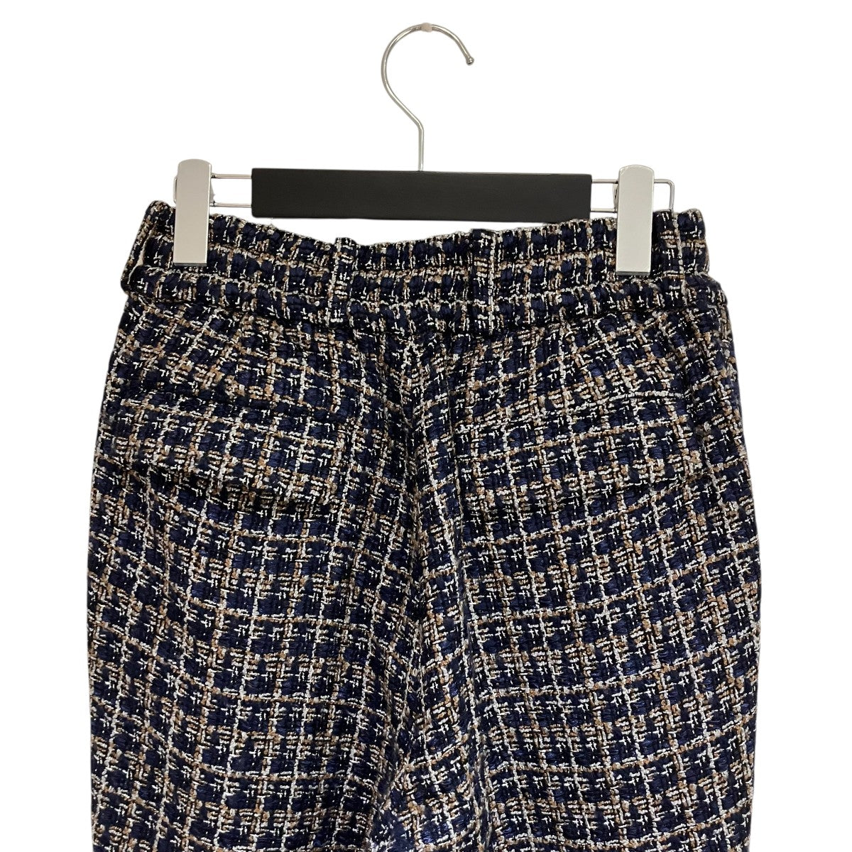 GLITTERY TWEED FLARE EASY TROUSERSツイードパンツS071407