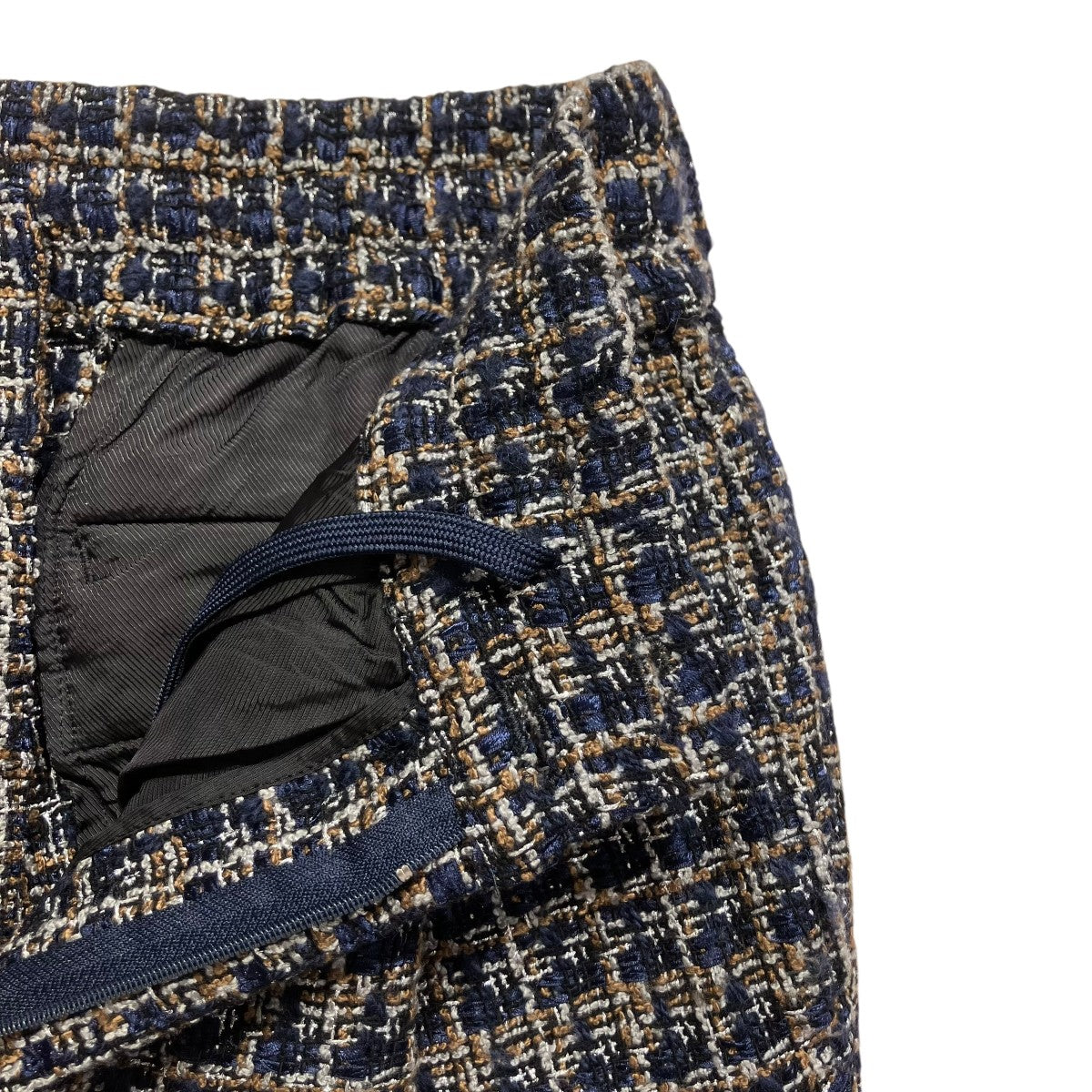 GLITTERY TWEED FLARE EASY TROUSERSツイードパンツS071407