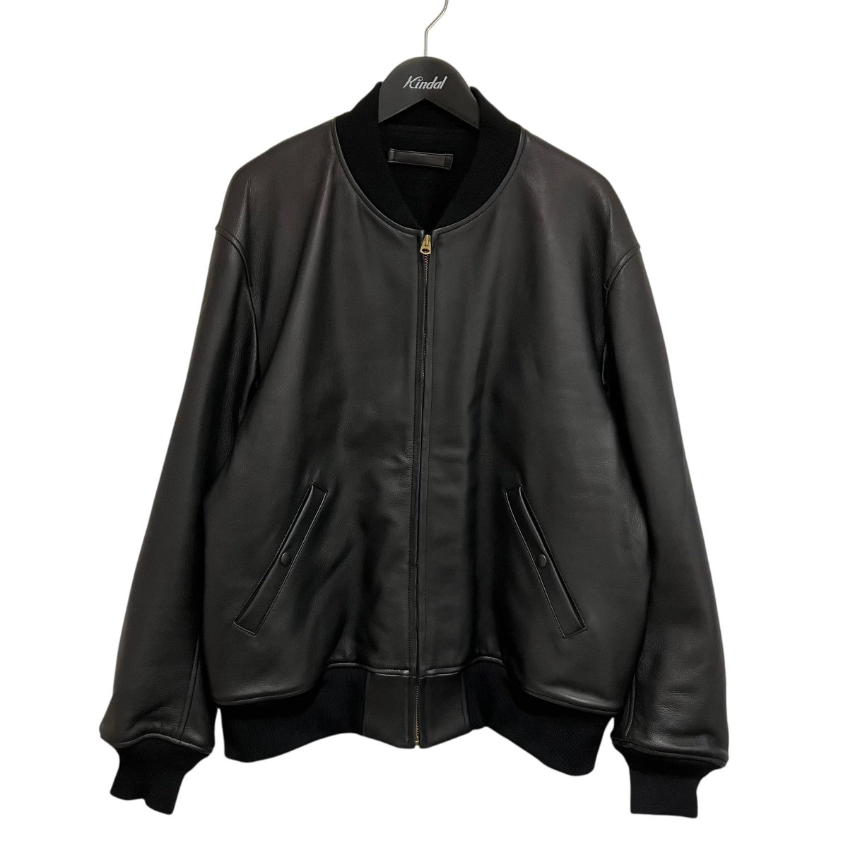 COMOLI(コモリ) カーフスキン ジップブルゾンレザージャケットB01