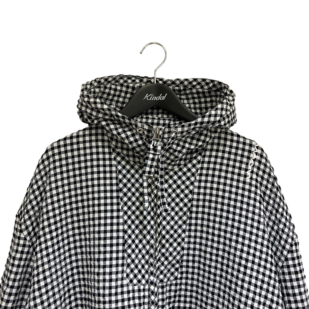 25SSチェック柄シアサッカーフード付きジャケットフーデッドジャケットJUMU0179SU